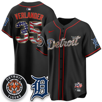 DET 2026 Independence Day USA Vapor Limited Jersey - Stitched