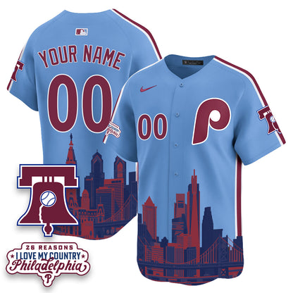PHI "26 Reasons I Love My Country" Edition Vapor Custom Jersey - Stitched