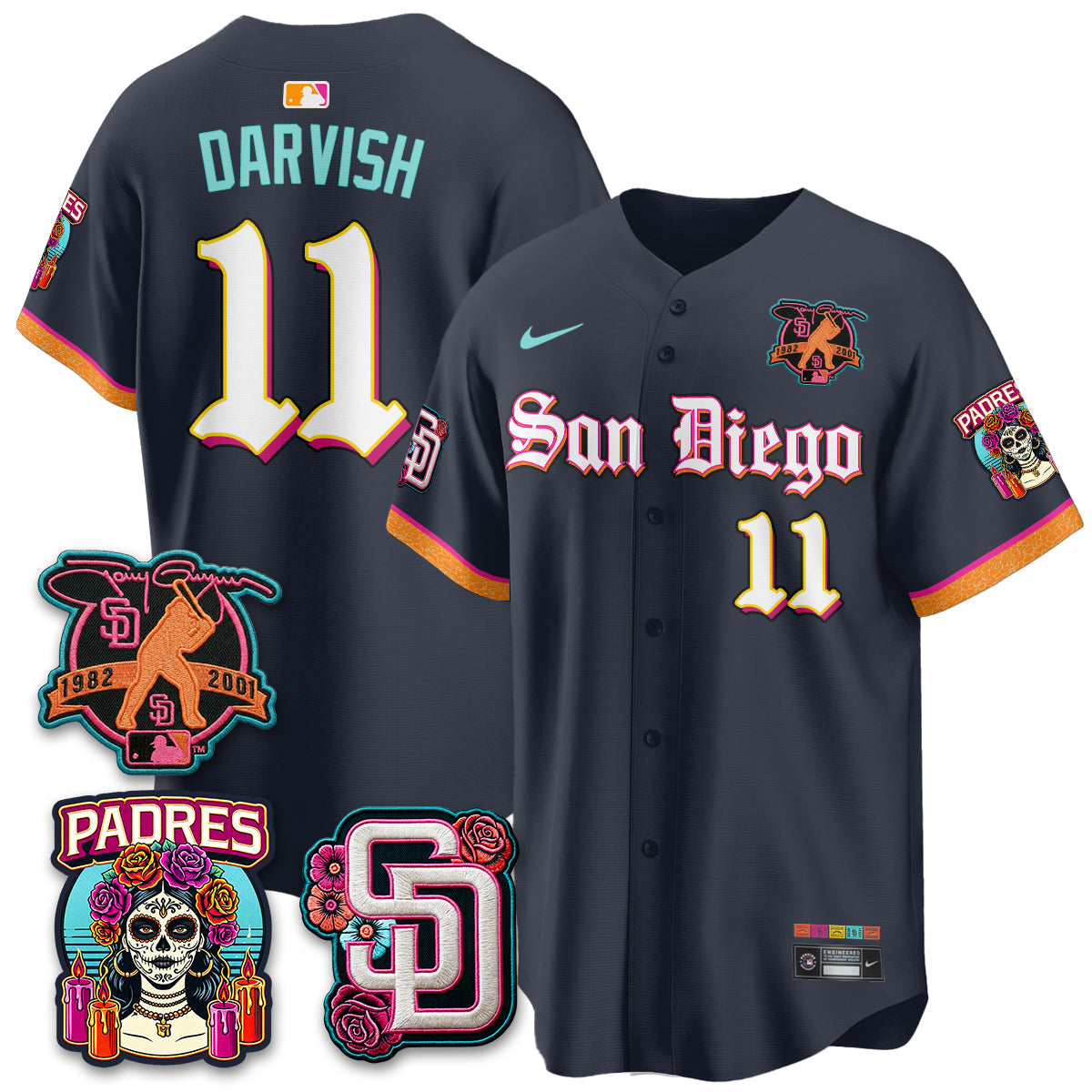 SD 2026 City Connect x Tony Gwynn Patch Vapor Premier Limited Jersey - Stitched