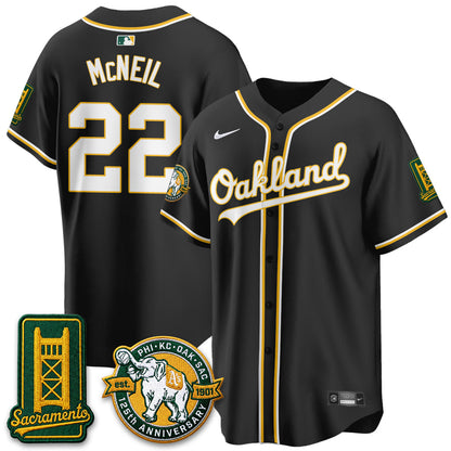 OAK 2026 Black Out Style - Celebrating 125 Years -  Limited Vapor Jersey - Stitched
