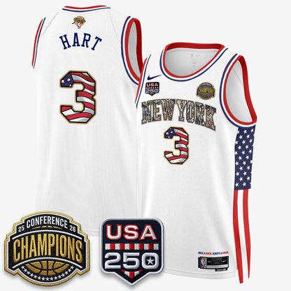 NYK 2026 Basketball  Eastern Conference Champions x Fourth of July Vapor Jersey - Stitched