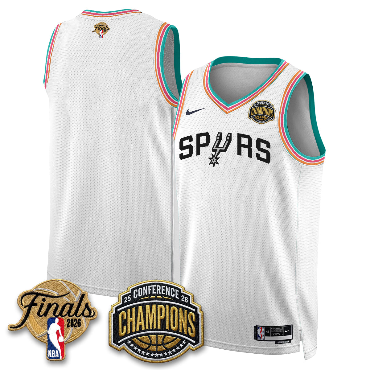 SAS 2026 Basketball  Western Conference Champions Vapor City Edition Jersey - Stitched