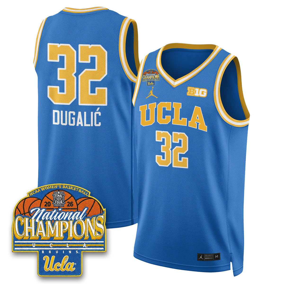 UCLA Women's Basketball National Champion 2026 Limited Jersey -  Stitched