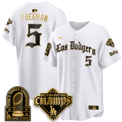 LAD World Series Champions B2B Patch Vapor Premier Limited Gothic Edition Jersey - Stitched
