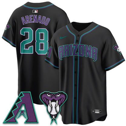 ARI Black Out Style Vapor Premier Limited Jersey - Stitched