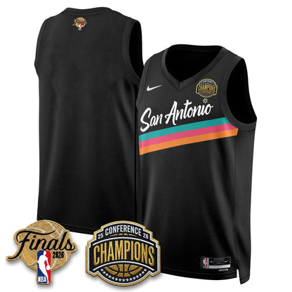 SAS 2026 Basketball  Western Conference Champions Vapor City Edition Jersey - Stitched