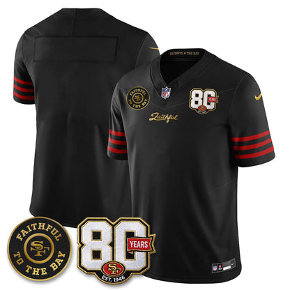SF “Rivalries” Vapor Limited Jersey - Faithful To The Bay Patch - Stitched