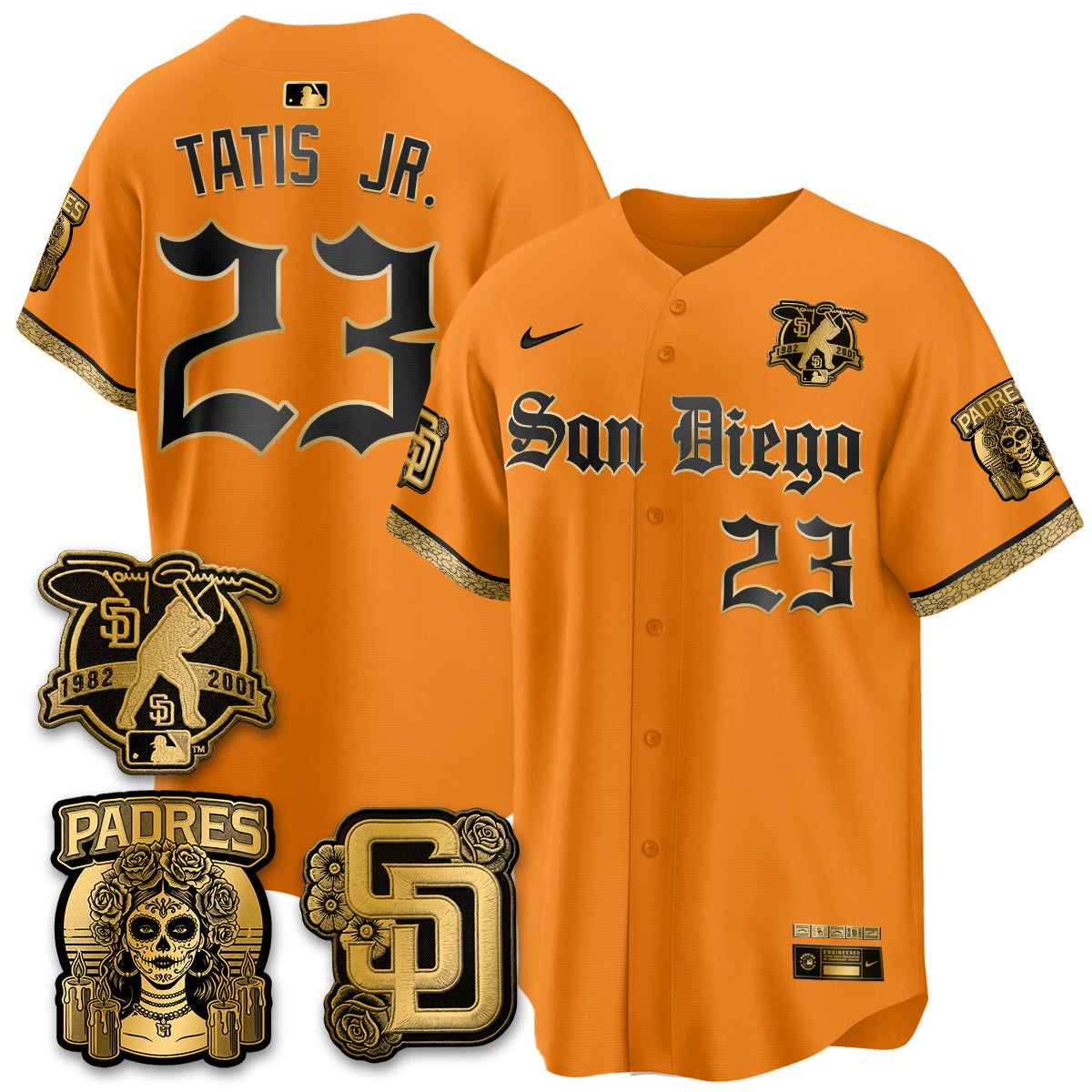 SD 2026 City Connect x Tony Gwynn Patch Vapor Premier Limited Jersey - Stitched - V2