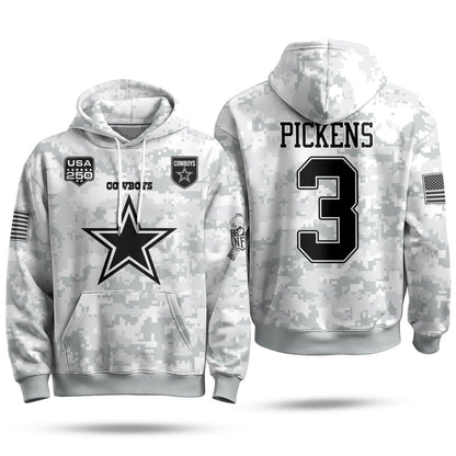 DAL 2026 Salute To Service Edition Pullover Hoodie - Printed