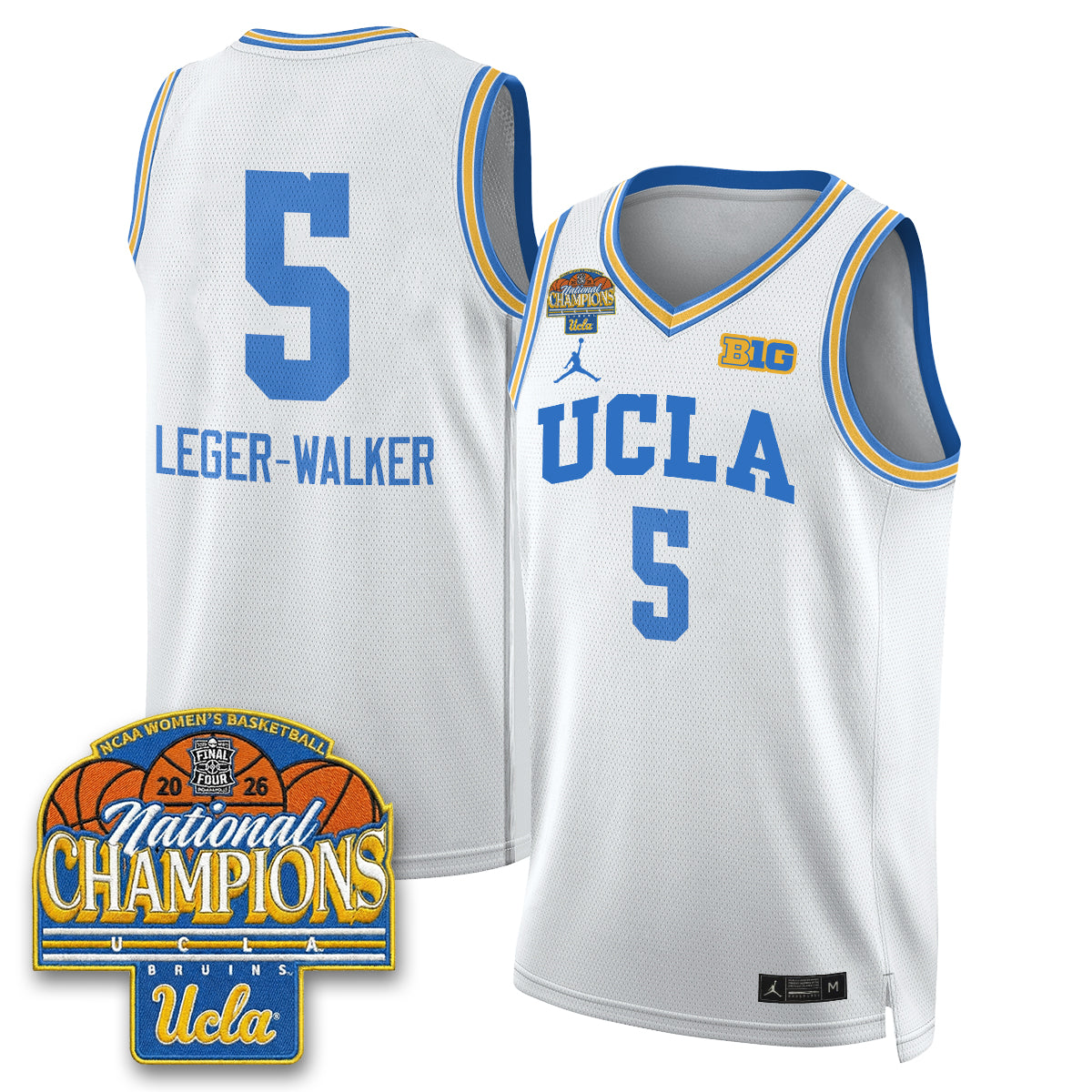 UCLA Women's Basketball National Champion 2026 Limited Jersey -  Stitched