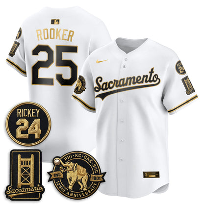 OAK 2026 Alternate Sacramento 125 Years Limited Vapor Gold Edition Jersey - Stitched