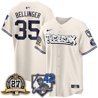 NYY The Bronx 2026 Jackie Robinson Day Vapor Limited Jersey - Stitched