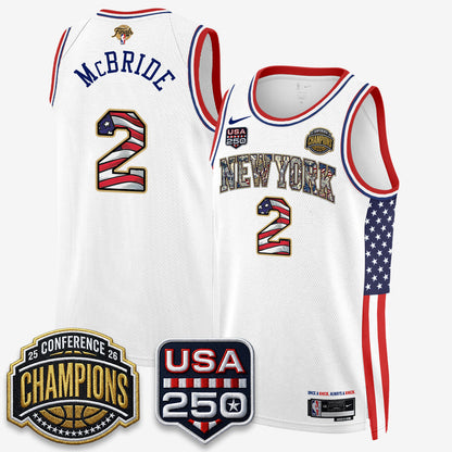 NYK 2026 Basketball  Eastern Conference Champions x Fourth of July Vapor Jersey - Stitched