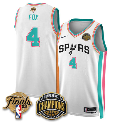 SAS 2026 Basketball  Western Conference Champions Vapor City Edition Jersey - Stitched