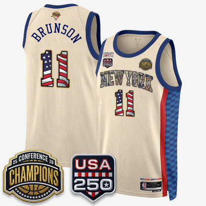 NYK 2026 Basketball  Eastern Conference Champions x Fourth of July Vapor Jersey - Stitched