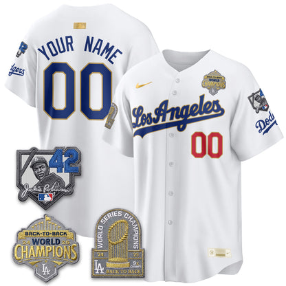LAD 2026 New Era Gold Collection Vapor Custom Limited Jersey - B2B Champs - Stitched