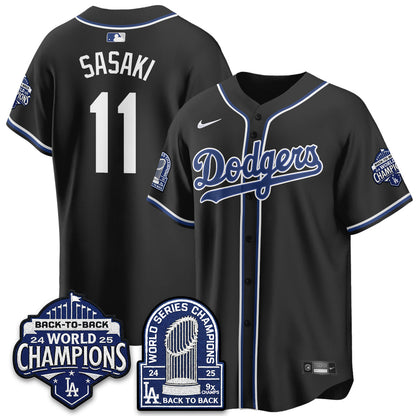 LAD 2026 Black Out Style Vapor Limited Jersey - B2B Champs - Stitched