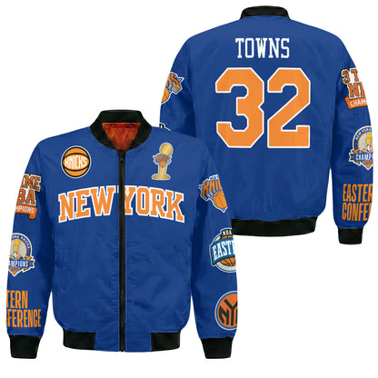 NYK 2026 Basketball  Finals Champions Limited Edition Bomber Jacket - Printed
