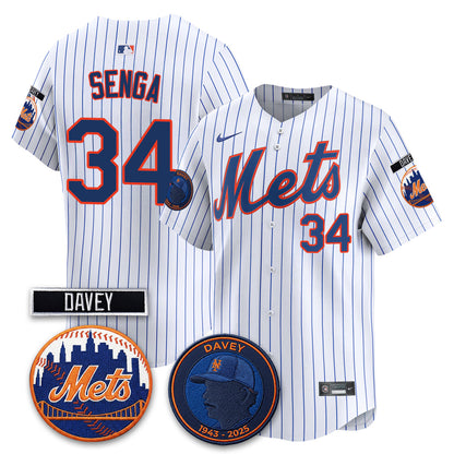NYM 2026 Davey Johnson In Memoriam Vapor Limited Jersey - Stitched