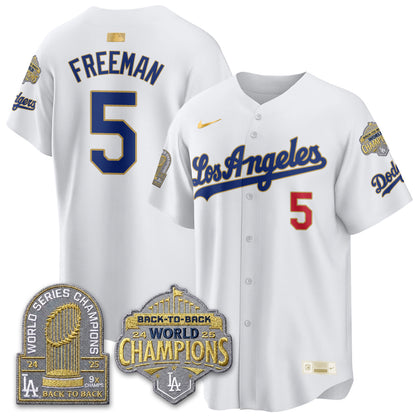 LAD Gold Collection Vapor Limited Jersey - 9x & B2B Champs - Stitched