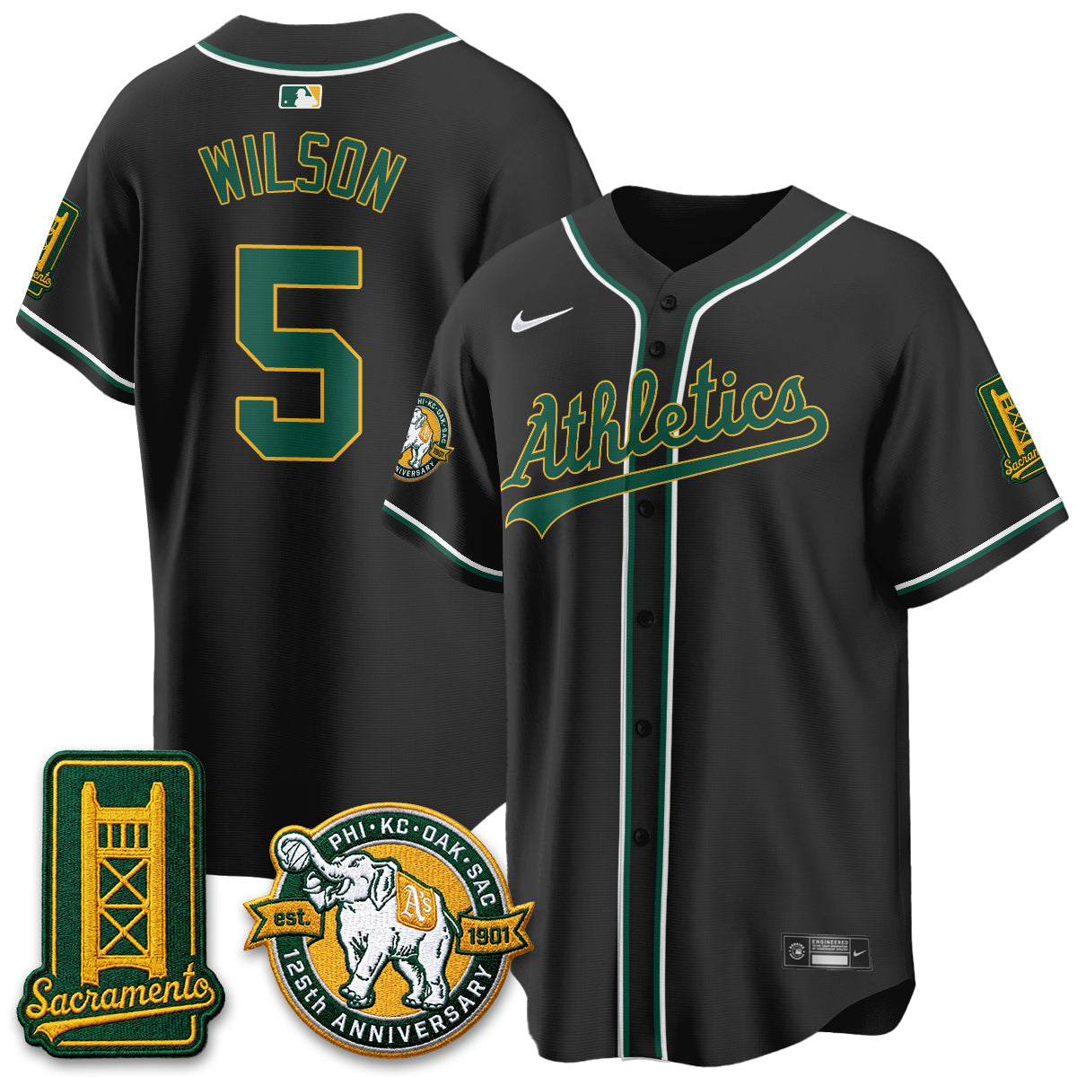 OAK 2026 Black Out Style - Celebrating 125 Years -  Limited Vapor Jersey - Stitched