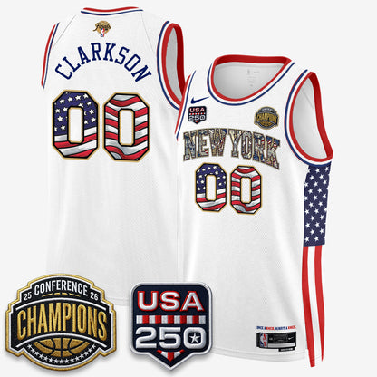 NYK 2026 Basketball  Eastern Conference Champions x Fourth of July Vapor Jersey - Stitched