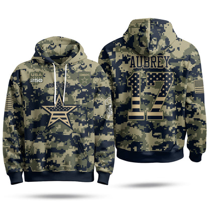 DAL 2026 Salute To Service Edition Pullover Hoodie - Printed
