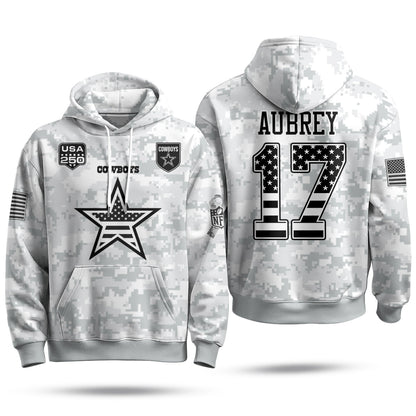 DAL 2026 Salute To Service Edition Pullover Hoodie - Printed