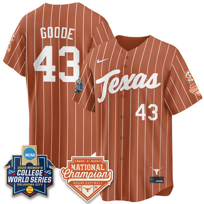 TEX Softball 2026 World Series (WCWS) Vapor Premier Limited Jersey - B2B Champs - Stitched