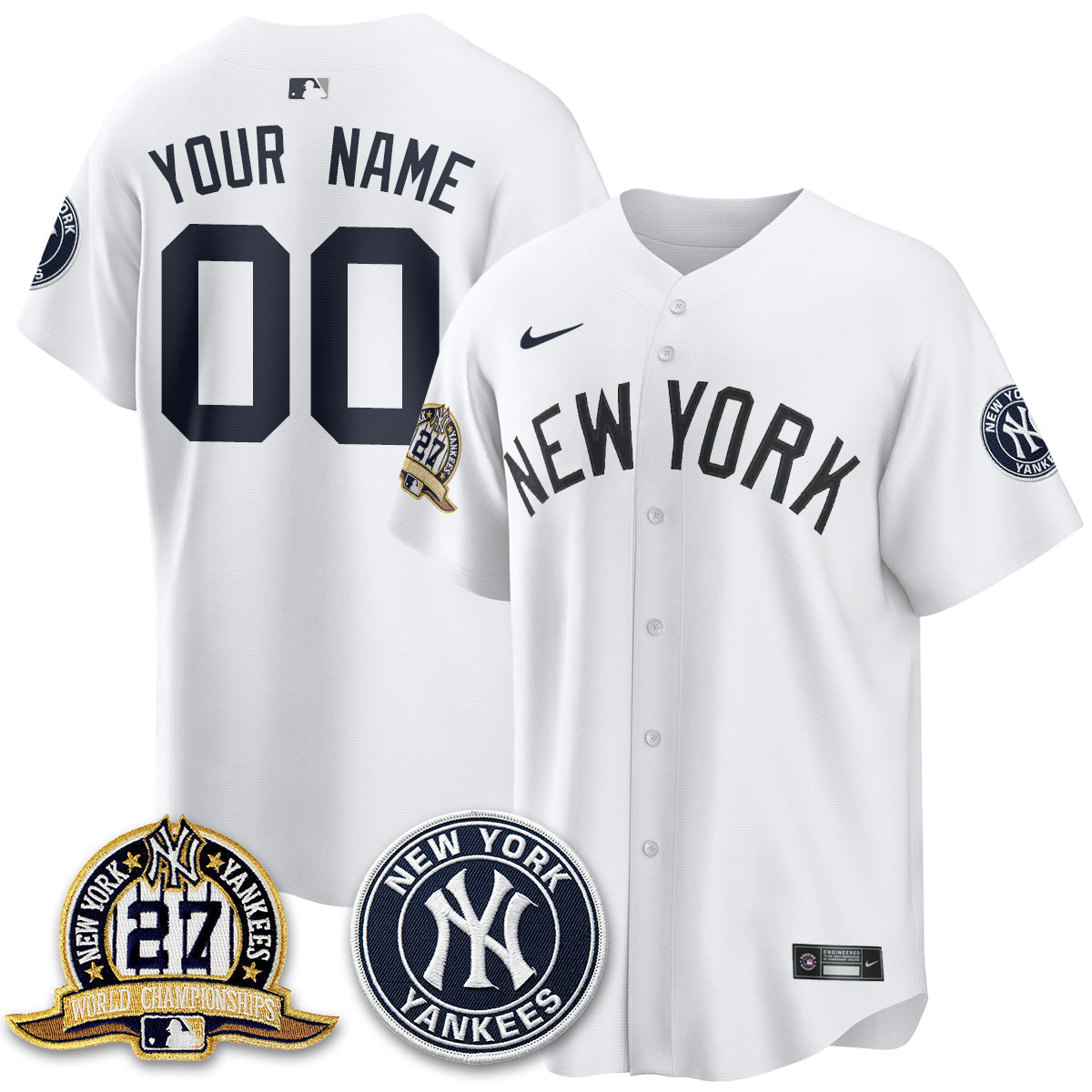 NYY Alternate Custom Jersey - Stitched