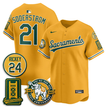 OAK 2026 Alternate Sacramento - Celebrating 125 Years -  Limited Vapor Jersey - Stitched