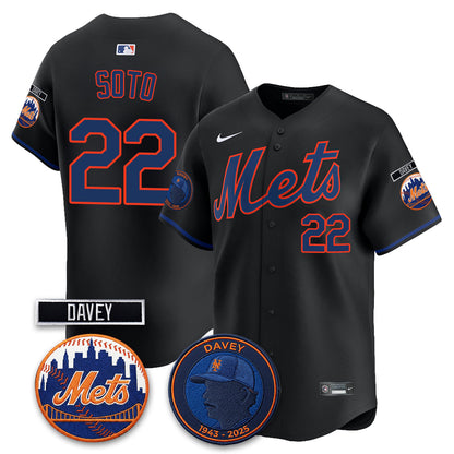 NYM 2026 Davey Johnson In Memoriam Vapor Limited Jersey - Stitched