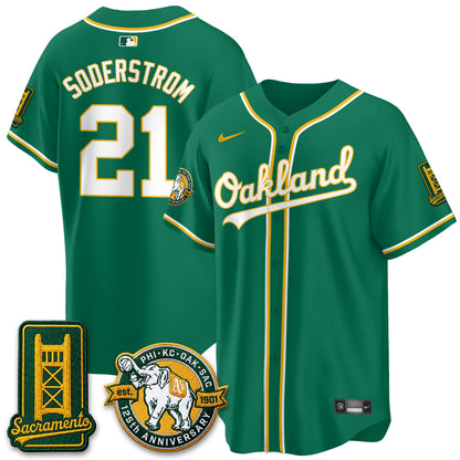 OAK 2026 Black Out Style - Celebrating 125 Years -  Limited Vapor Jersey - Stitched