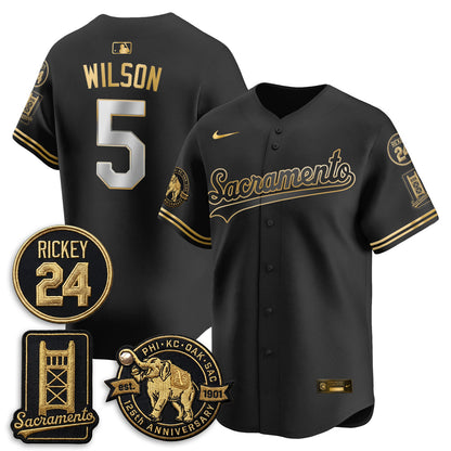 OAK 2026 Alternate Sacramento 125 Years Limited Vapor Gold Edition Jersey - Stitched