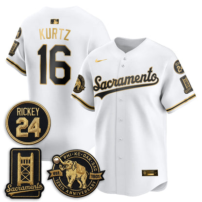 OAK 2026 Alternate Sacramento 125 Years Limited Vapor Gold Edition Jersey - Stitched