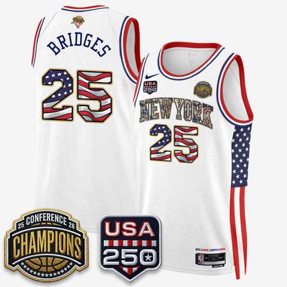 NYK 2026 Basketball  Eastern Conference Champions x Fourth of July Vapor Jersey - Stitched