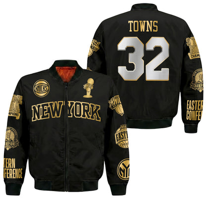 NYK 2026 Basketball  Finals Champions Limited Edition Bomber Jacket - Printed
