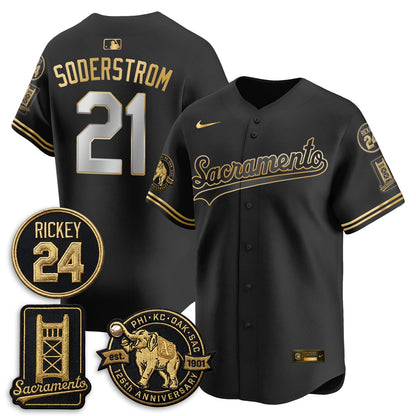 OAK 2026 Alternate Sacramento 125 Years Limited Vapor Gold Edition Jersey - Stitched