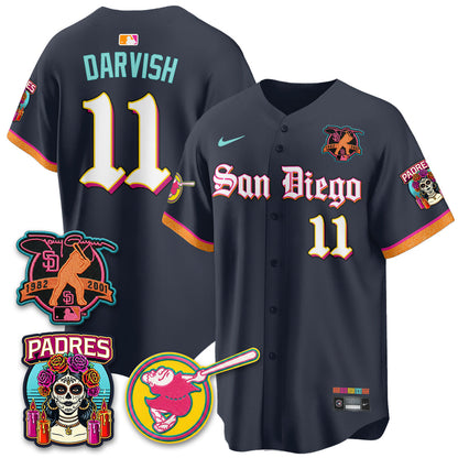SD 2026 City Connect x Tony Gwynn Patch Vapor Premier Limited Jersey - Stitched