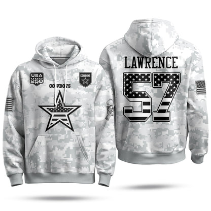 DAL 2026 Salute To Service Edition Pullover Hoodie - Printed