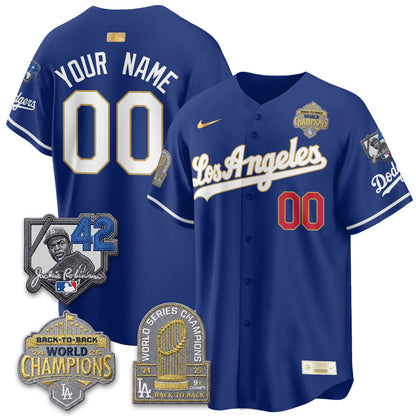 LAD 2026 New Era Gold Collection Vapor Custom Limited Jersey - B2B Champs - Stitched