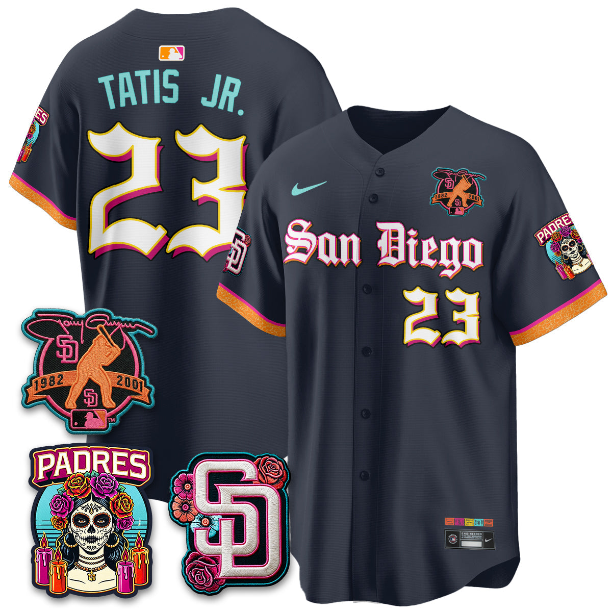 SD 2026 City Connect x Tony Gwynn Patch Vapor Premier Limited Jersey - Stitched