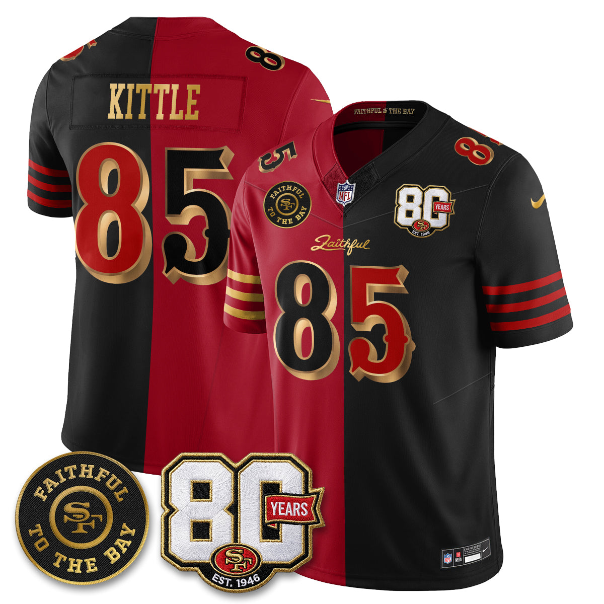 SF “Rivalries” Vapor Limited Jersey - Faithful To The Bay Patch - Stitched