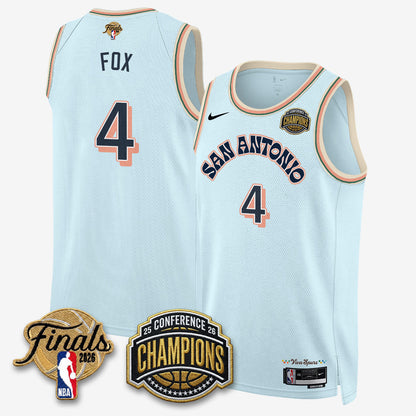 SAS 2026 Basketball  Western Conference Champions Vapor City Edition Jersey - Stitched