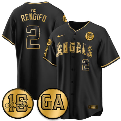LAA Garret Anderson Tribute Patch Vapor Jersey - Stitched V2