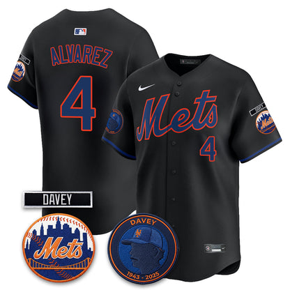 NYM 2026 Davey Johnson In Memoriam Vapor Limited Jersey - Stitched