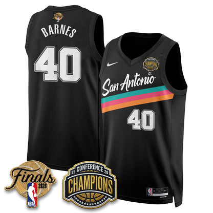 SAS 2026 Basketball  Western Conference Champions Vapor City Edition Jersey - Stitched