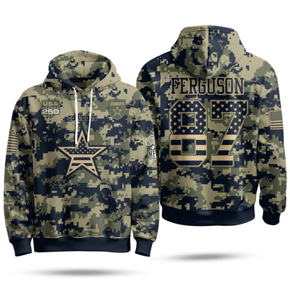 DAL 2026 Salute To Service Edition Pullover Hoodie - Printed