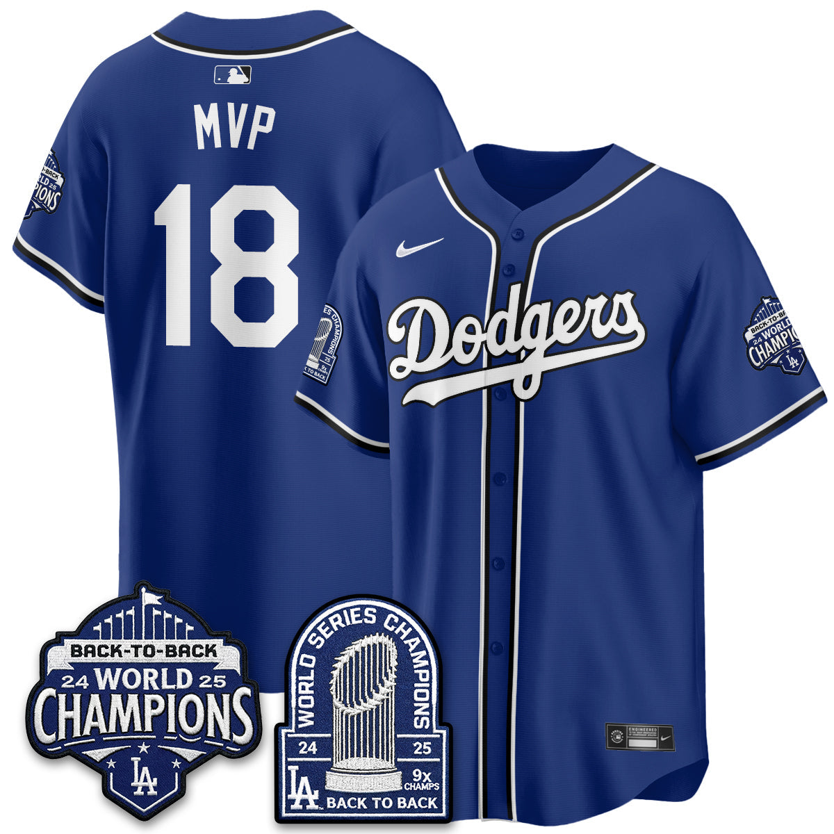 LAD 2026 Black Out Style Vapor Limited Jersey - B2B Champs - Stitched