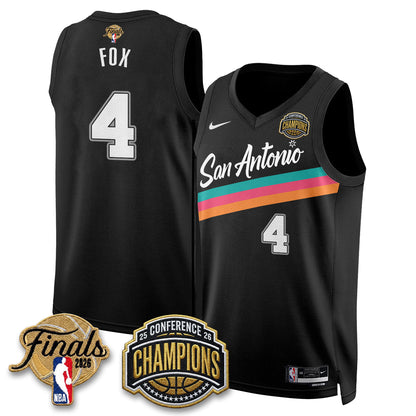 SAS 2026 Basketball  Western Conference Champions Vapor City Edition Jersey - Stitched